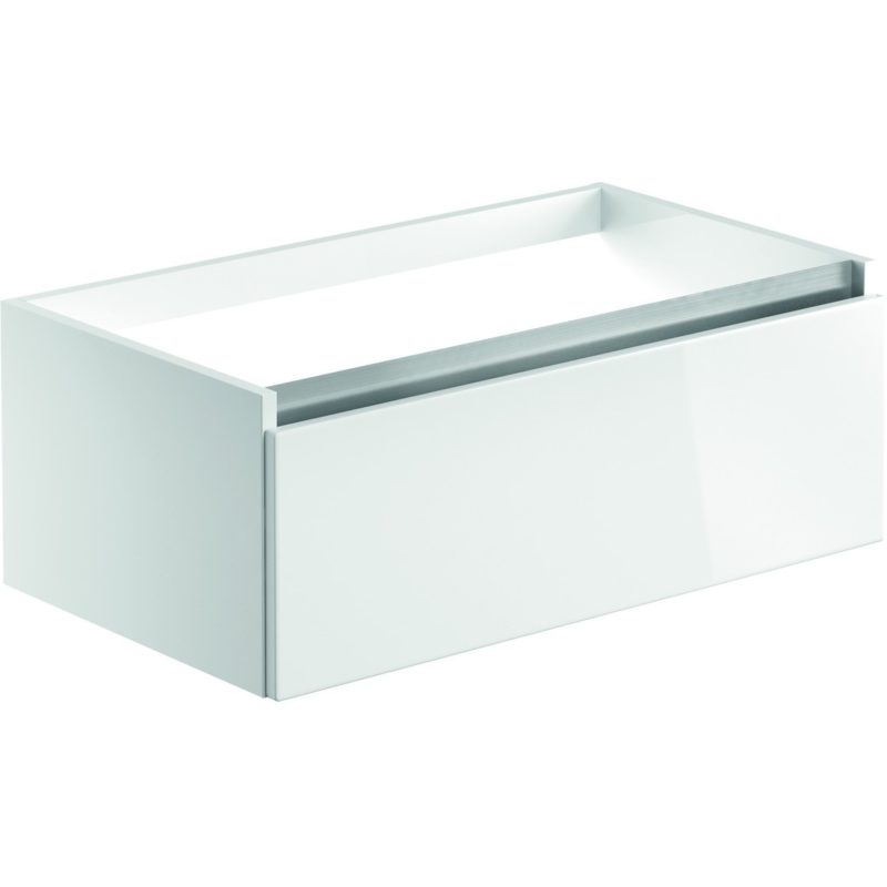 Bathrooms To Love Carino 800mm 1 Drawer Wall Unit Gloss White