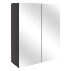 Bathrooms To Love Alba 600mm Mirrored Wall Unit Matt Grey