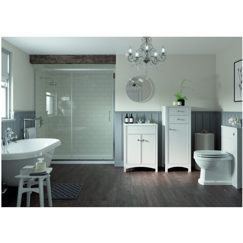 Bathrooms To Love Lucia 810mm Vanity Unit & Basin Satin White Ash