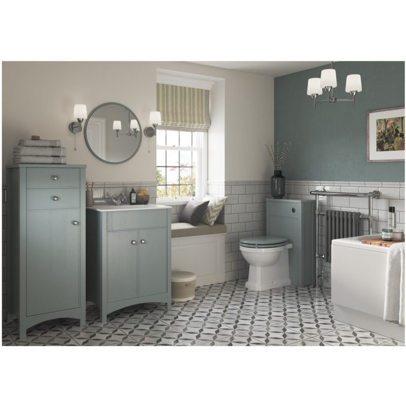 Bathrooms To Love Lucia 810mm Vanity Unit & Basin Sea Green Ash