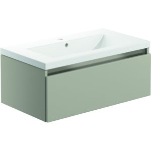 Bathrooms To Love Carino 800mm 1 Drawer Wall Unit & Basin Latte