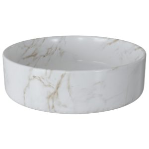 Bathrooms To Love Luxey 355mm Round Washbowl Marble Effect