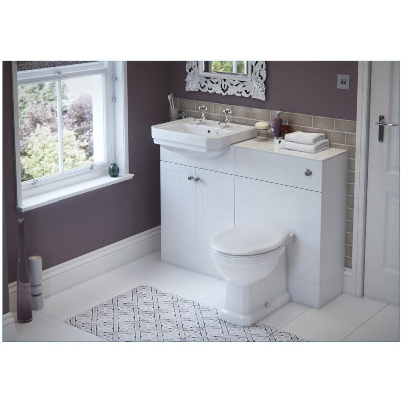Bathrooms To Love Sherbourne 550mm 2 Taphole Semi Recessed Basin