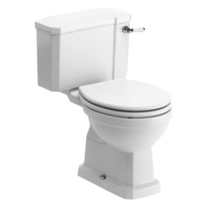 Bathrooms To Love Sherbourne Close Coupled WC & Satin White Seat