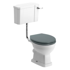 Bathrooms To Love Sherbourne Low Level WC Pack, Sea Green Seat
