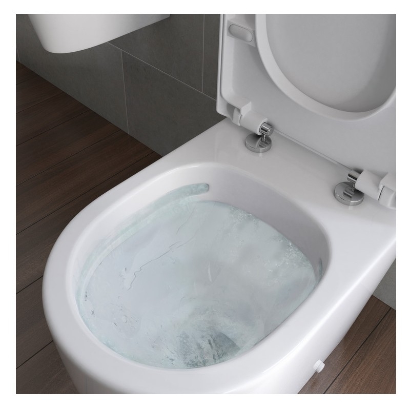 Bathrooms To Love Cilantro Rimless Open Back WC & Soft Close Seat