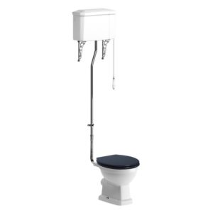 Bathrooms To Love Sherbourne High Level WC Pack, Indigo Seat