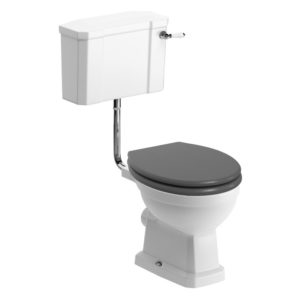 Bathrooms To Love Sherbourne Low Level WC Pack, Grey Seat