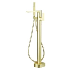 Bathrooms To Love Finissimo Floor Bath/Shower Mixer Brushed Brass
