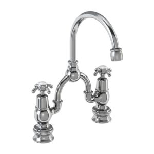 Burlington Anglesey Regent Arch Mixer, Curved Spout, 200mm Centres