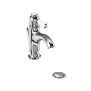 Burlington Chelsea Curved Mono Basin Mixer with Pop Up Waste