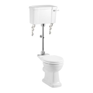 Burlington Regal Medium Level Toilet with 52cm Lever Cistern