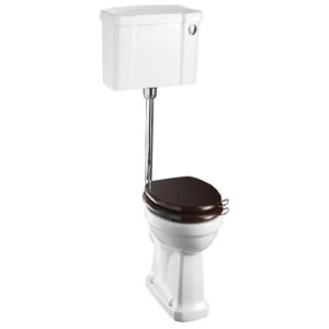 Burlington Standard Low Level Toilet with 52cm Push Button Cistern