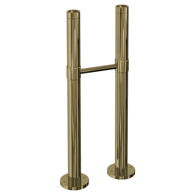 Burlington Stand Pipes with Horizontal Support Bar Gold