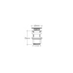 Cifial Unslotted Free Flow Basin Waste Chrome