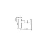 Cifial Black Telescopic Bottle Trap