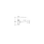 Cifial Telescopic Bottle Trap Chrome