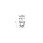 Cifial Deluxe Slotted Clic-Clac Basin Waste
