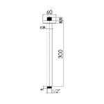 Cifial 300mm Fixed Ceiling Shower Arm
