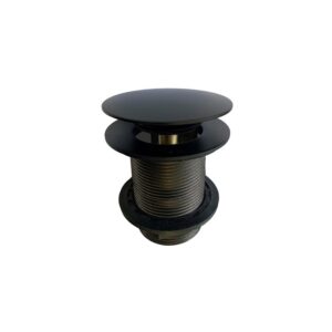 Cifial Unslotted Clic Clac Bath Waste Matt Black