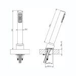 Cifial Techno Metal Insulated Deck Shower Set Chrome