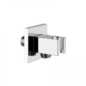 Cifial Quadra Combined Wall Outlet & Park Bracket Chrome