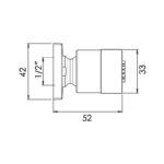 Cifial Square Exposed Body Jet Chrome