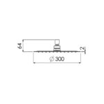 Cifial Ultra Slim Square 300mm Shower Head