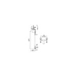 Cifial Asbury Solid Lever 2 Hole Floor Standing Bath/Shower Mixer Chrome