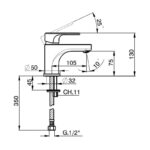 Cifial Viva Mono Basin Mixer Chrome