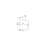 Cifial Hexa Lever Tall Mono Basin Mixer Chrome