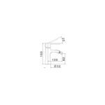 Cifial Hexa Lever Mono Bidet Mixer Chrome