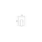 Cifial Cudo Concealed Manual Mixer Chrome