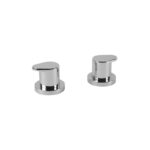 Cifial Viva Pair of Deck Bath Valves Chrome