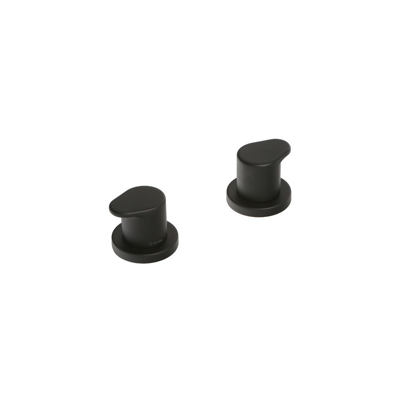 Cifial Black Deck Bath Valves Pair Cifial Black Deck Bath Valves Pair