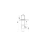 Cifial Cudo Pair 3/4" Deck Bath Valves Chrome