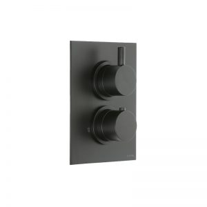 Cifial Black Thermostatic Valve, 1 Outlet