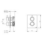 Cifial Technovation 465 Thermostatic Valve Chrome