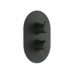 Cifial Black Thermostatic Valve, 1 Outlet