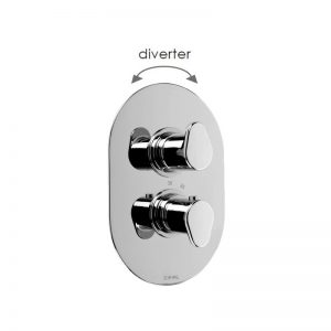 Cifial Viva Thermostatic Valve with Diverter Chrome