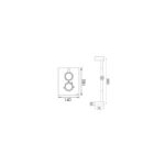 Cifial Technovation 465 Thermostatic Flexi Shower Kit