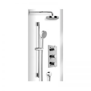 Cifial Coule Thermostatic Fixed/Flexi Shower Kit Chrome