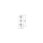 Cifial Edwardian 3 Control Thermostatic Valve Chrome