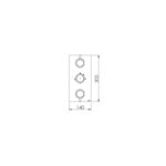 Cifial Technovation 465 3 Control Thermostatic Valve Chrome