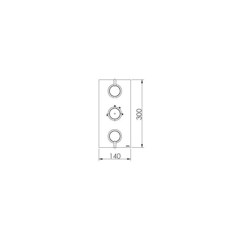 Cifial Technovation 465 3 Control Thermostatic Valve (5 Outlets)