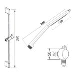 Cifial Air Soft Economy Flexi Slider Bar Kit Chrome