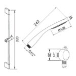 Cifial Claro Economy Flexi Slider Bar Kit Chrome