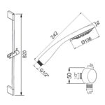 Cifial Claro Multi Economy Flexi Slider Bar Kit Chrome