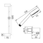Cifial Tensor 95 Multi Deluxe Flexi Slider Bar Kit Chrome