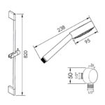 Cifial Tensor 95 Multi Economy Flexi Slider Bar Kit Chrome